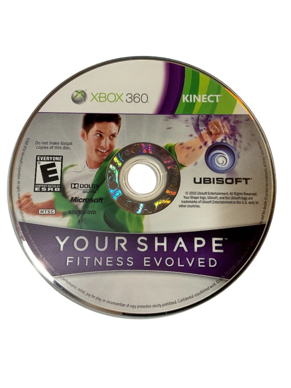 Xbox 360 "Your Shape Fitness Evolved" Ubisoft Disc Only Untested No Box